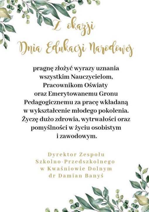 Dzień edukacji narodowej